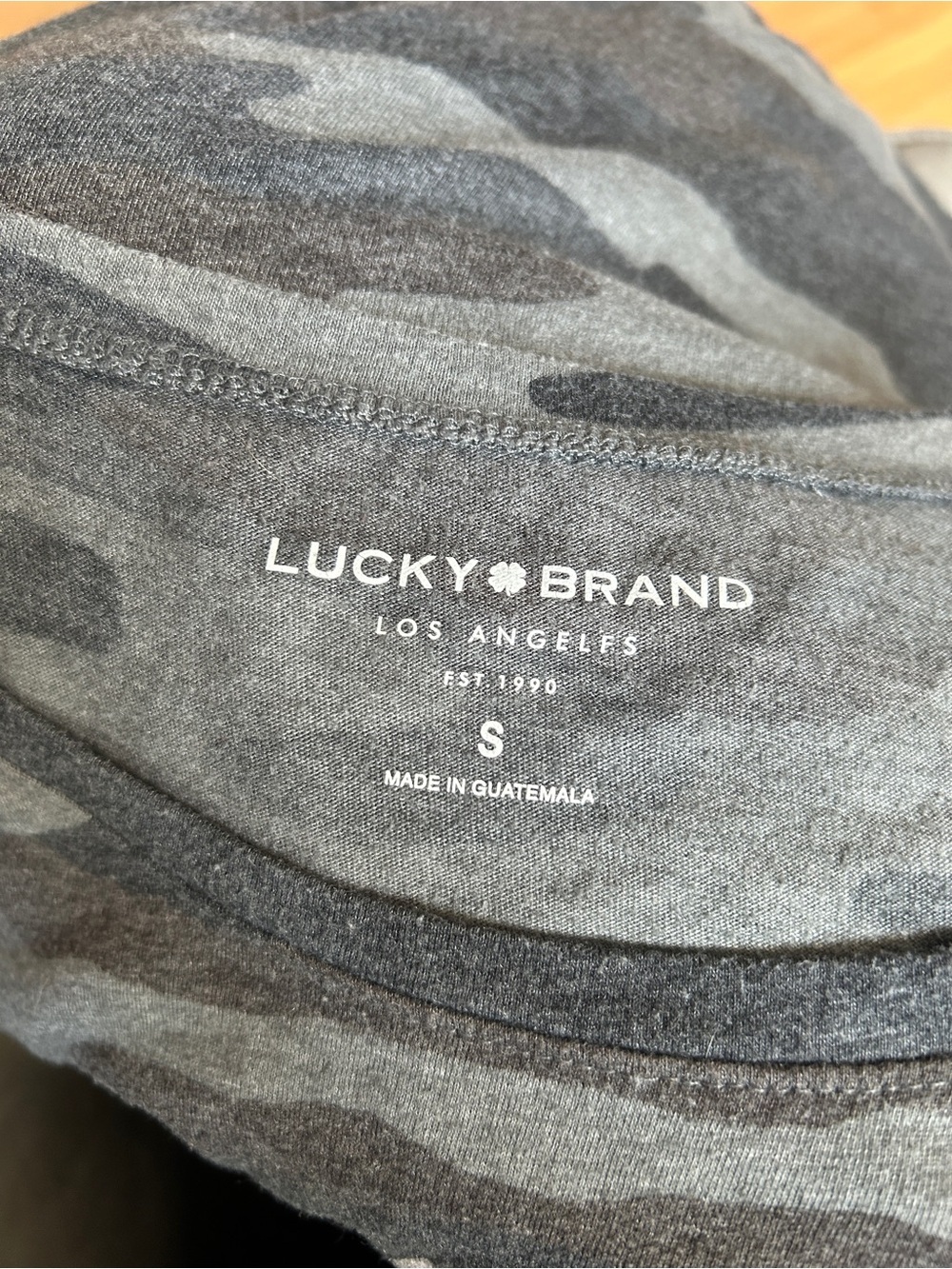 Lucky Brand Women's Gray Camo Tank with Logo - Picture 2 of 5